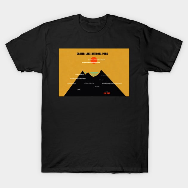 Crater Lake National Park T-Shirt by dltphoto